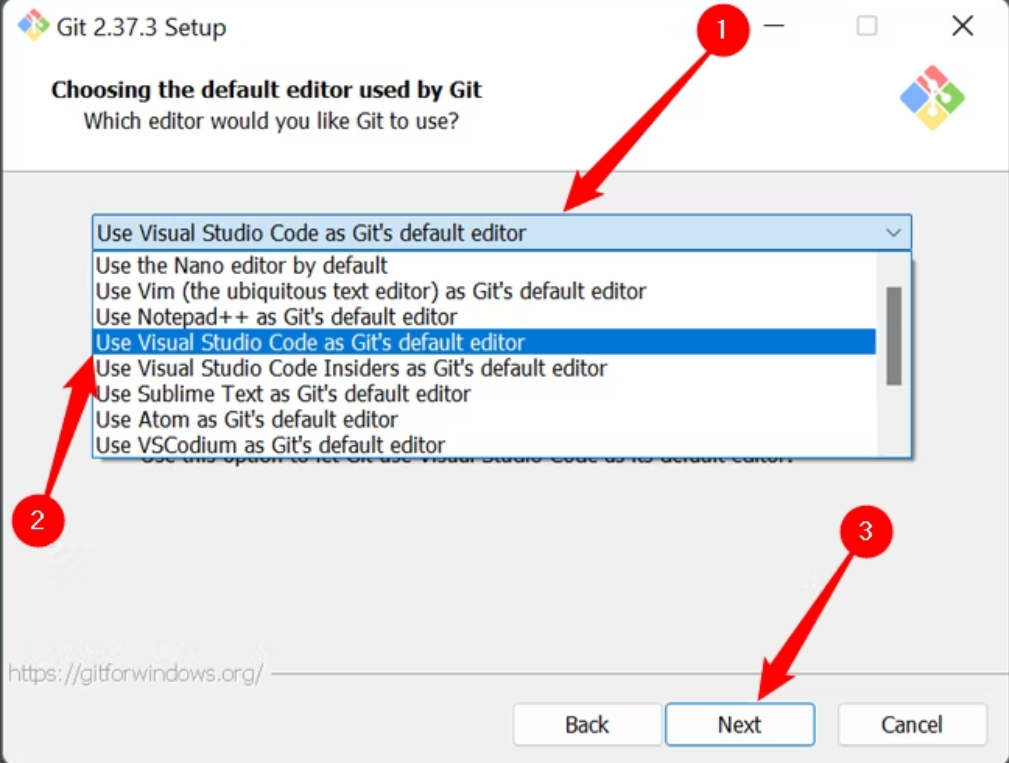 Downloading the Git Installer for Windows