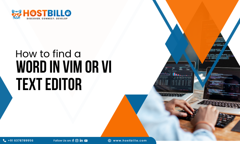 How to find a Word in Vim or Vi Text Editor?